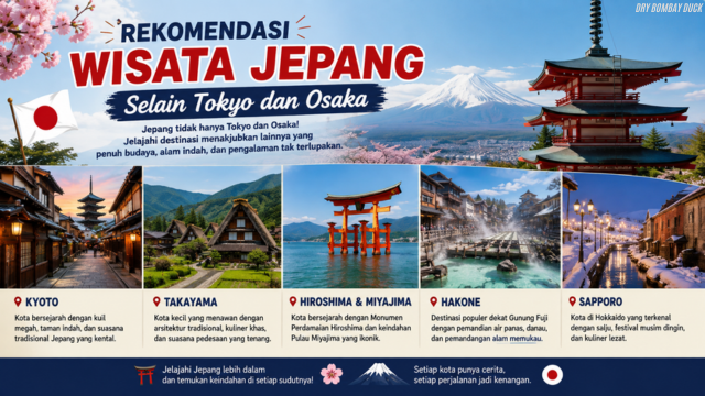 Rekomendasi Wisata Jepang Selain Tokyo dan Osaka