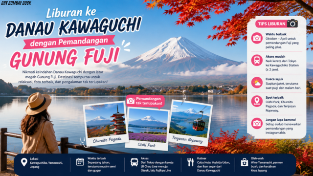 Liburan ke Danau Kawaguchi dengan Pemandangan Gunung Fuji