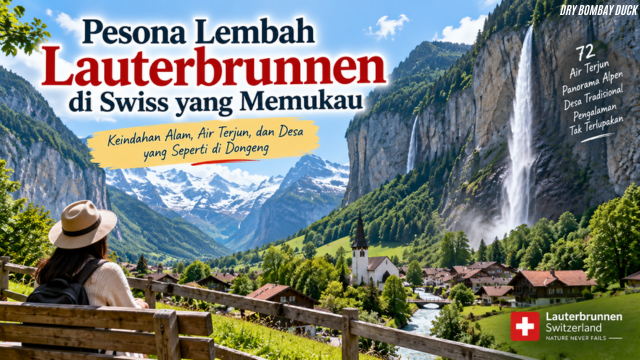 Pesona Lembah Lauterbrunnen di Swiss yang Memukau