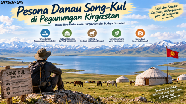Pesona Danau Song-Kul di Pegunungan Kirgizstan