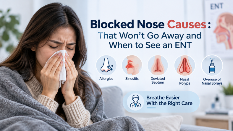 Blocked Nose Causes : That Won’t Go Away and When to See an ENT